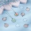 Unicraftale 62Pcs DIY Half Round Pendant Making Kits STAS-UN0021-32P-2