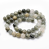 Natural Green Rutilated Quartz Beads Strands X-G-Q462-61-6mm-3