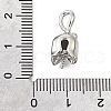 DIY Brass Peg Bails Pendants KK-V007-33P-3