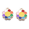 Alloy Enamel Pendants PALLOY-N153-56-2