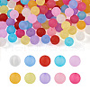 Beadthoven 100Pcs 10 Colors Transparent Acrylic Beads FACR-BT0001-02-1