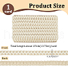 15 Yards Imitation Leather Braided Lace Ribbon WL-WH0003-02F-2