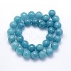 Natural Blue Quartz Beads Strands G-O047-07-6mm-4