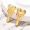 304 Stainless Steel Stud Earrings for Women EJEW-U047-01G-2