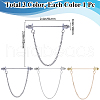 Gorgecraft Zinc Alloy Hanging Chain Brooches FIND-GF0006-87D-2