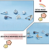 Gorgecraft 12Pcs 6 Styles Iron & Alloy Toe Cap Covers FIND-GF0005-12-6