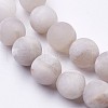 Natural White Agate Bead Strands X-G-J376-02-8mm-3