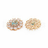 Brass Micro Pave Cubic Zirconia Pendants KK-S364-273A-2