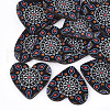 Printed Basswood Pendants WOOD-S045-011C-1