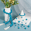   580Pcs 7 styles Dyed Natural Wood Beads WOOD-PH0002-87-5