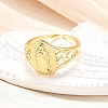 Brass Cuff Rings for Women RJEW-U051-03A-G-2