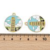 Alloy Enamel Pendants ENAM-V001-02D-G-3