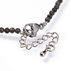 Natural Obsidian Beaded Necklaces NJEW-JN02492-09-3