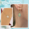 18Pcs 9 Styles Natural Green Aventurine & Amethyst & Rose Quartz Connector Charms PALLOY-HY00037-6