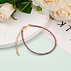 Faceted Electroplate Glass Beaded Bracelets BJEW-JB05693-03-4