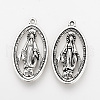 Tibetan Style Alloy Pendants X-TIBEP-Q078-38AS-RS-1