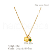 Simple Stainless Steel Square Pendant Necklaces for Women's Daily Wear QS9194-2-4