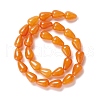 Natural White Jade Beads Strands G-O029-07A-08-2
