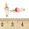 Mushroom Glass Charms KK-C046-02B-3