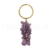 Natural Gemstone Chips Pendant Keychain KEYC-JKC00434-3