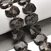 Natural Fluorescent Syenite Rock(Glow under UV Light) Beads Strands G-H078-B11-01-2
