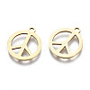 201 Stainless Steel Charms STAS-T044-215G-2
