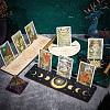 Gorgecraft 4Pcs 4 Style Wood Candle Holders & Tarot Card Stands DJEW-GF0001-47D-5