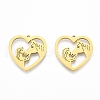 Ion Plating(IP) 201 Stainless Steel Pendants STAS-N098-118LG-3