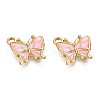 Light Gold Plated Alloy Charms X-ENAM-T009-03E-2