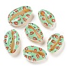 Printed Natural Shell Beads BSHE-G037-01A-1