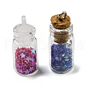 Glass Bottle Pendants GLAA-XCP0001-19-2