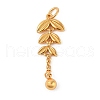 925 Sterling Silver Wheat Tassel Pendants STER-D288-02G-1