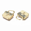 Brass Micro Pave Cubic Zirconia Enamel Pendants ZIRC-Q200-020A-NF-3