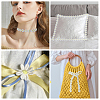 Olycraft 15 Yards 5 Styles Cotton Flower Lace Ribbon OCOR-OC0001-45-7
