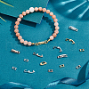 Unicraftale 20Pcs 4 Colors Brass Fold Over Clasps KK-UN0003-10A-4