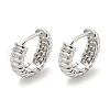 Brass Hoop Earrings EJEW-L211-010E-P-1