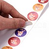 Flat Round Paper Thank You Stickers DIY-C042-12F-5