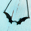 Gothic Bat Wings Alloy Pendant Necklaces FS-WG0FB67-02-1