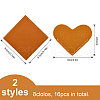 Globleland 16Pcs 16 Style PU Imitation Leather Bookmarks FIND-GL0001-38-2