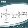 Unicraftale 4Pcs 2 Colors 304 Stainless Steel Pendants STAS-UN0045-98-3