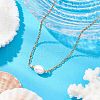 Mother's Day Jewellery Natural Cultured Freshwater Pearl Pendant Necklaces X-NJEW-JN05134-03-1