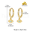 S925 Sterling Silver Eye Hoop Earrings UP4311-1-3