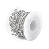 304 Stainless Steel Textured Paperclip Chains CHS-I020-03P-4