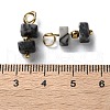 Natural Netstone Cuboid Beaded Pendants STAS-C120-02G-01-3