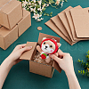 Square Kraft Paper Necklace Earring Storage Gift Boxes CON-WH0095-91-3