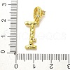 Rack Plating Brass Micro Pave Cubic Zirconia European Dangle Charms KK-L210-015G-I-3