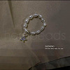 Mother's Day Jewellery Natural Freshwater Pearl Beaded Stretch Rings WG03D15-03-1
