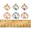 24Pcs 6 Styles Alloy Enamel Pendants FIND-FS0002-67-5