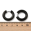 202 Stainless Steel Polishing Hoop Earrings EJEW-M106-02EB-04-5