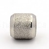 Stainless Steel Textured Beads STAS-M003-15P-1